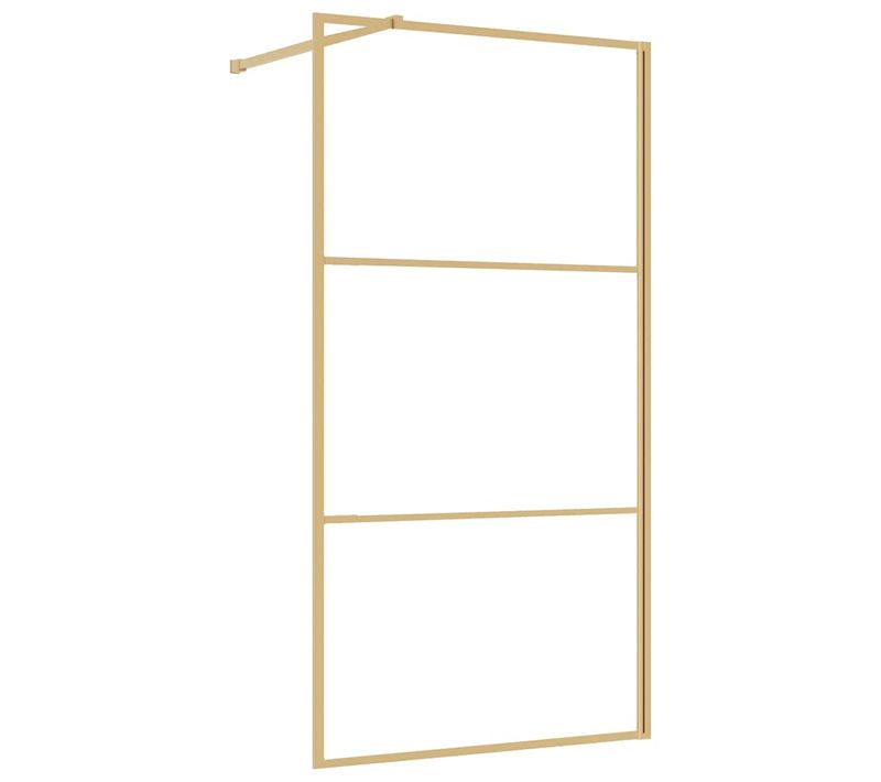 Mur De Douche À L'italienne Doré 100 X 195 Cm Durable Durable