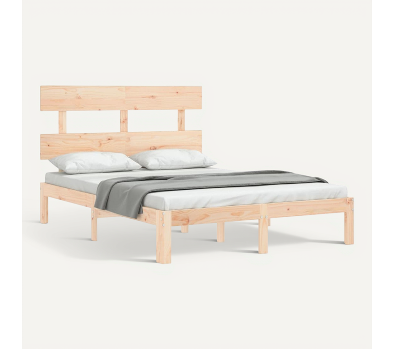 Cadre De Lit Sans Matelas 140x190 Cm Bois De Pin Massif