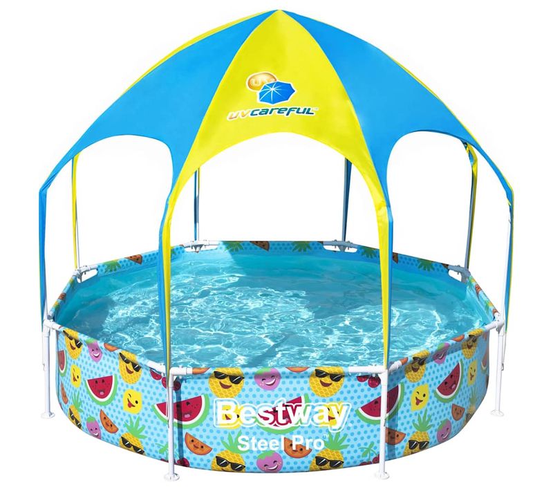 Piscine Hors Sol Pour Enfants Pro Uv Careful Acier 244x51 Cm