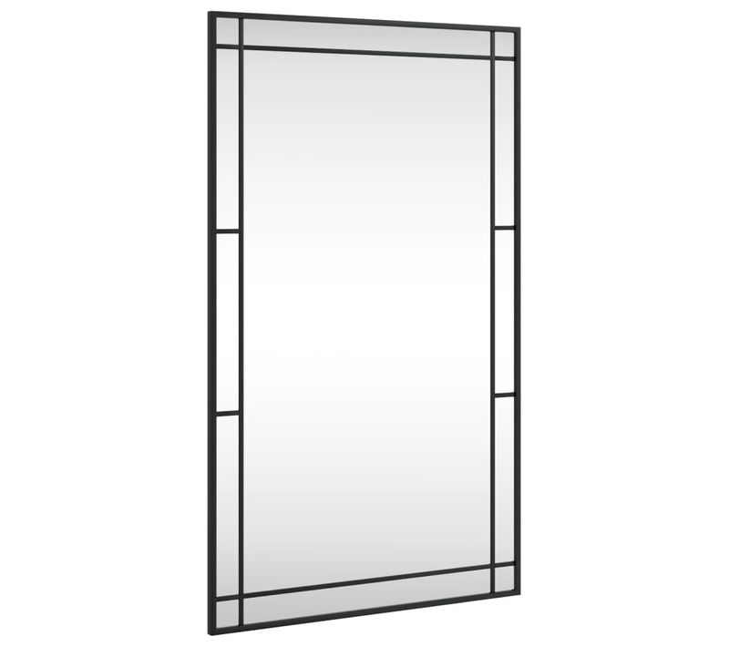 Miroir Mural Noir 60x100 Cm Rectangulaire Fer