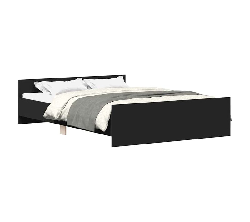 Cadre De Lit Sans Matelas Noir 140x190 Cm