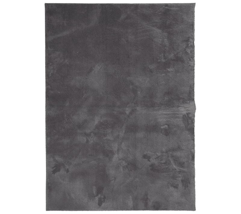 Tapis Huarte À Poils Courts Doux Lavable Anthracite 120x170 Cm