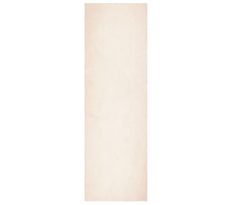 Tapis Huarte À Poils Courts Doux Et Lavable Beige 80x250 Cm