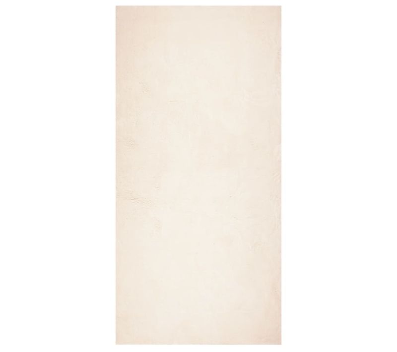 Tapis Huarte À Poils Courts Doux Et Lavable Beige 100x200 Cm