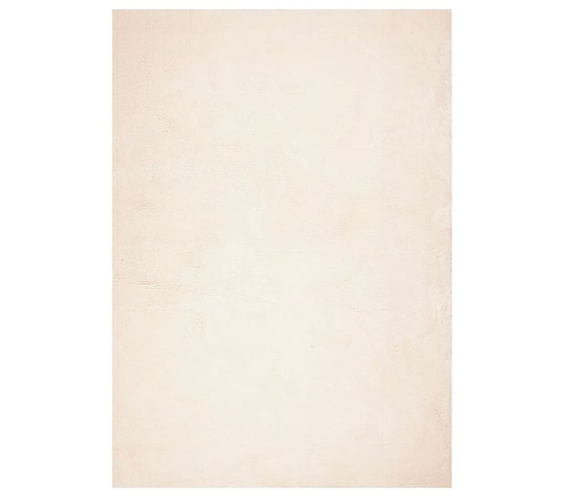 Tapis Huarte À Poils Courts Doux Et Lavable Beige 120x170 Cm
