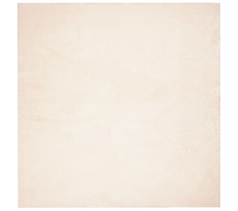 Tapis Huarte À Poils Courts Doux Et Lavable Beige 160x160 Cm