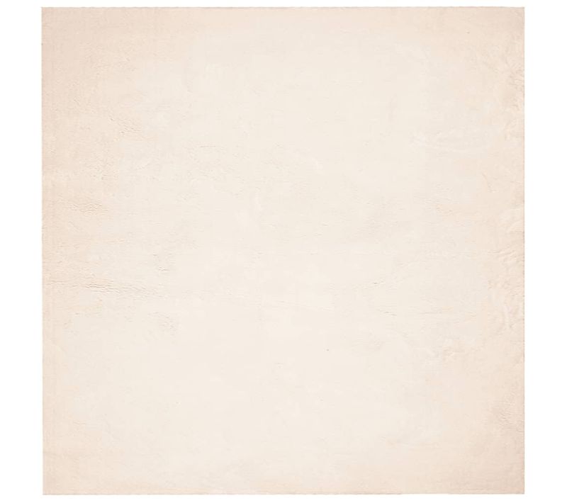 Tapis Huarte À Poils Courts Doux Et Lavable Beige 200x200 Cm