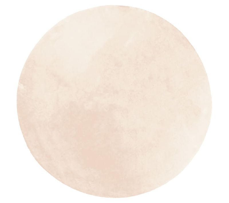 Tapis Huarte À Poils Courts Doux Et Lavable Beige D. 100 Cm