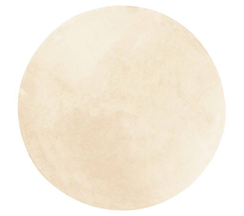 Tapis Huarte À Poils Courts Doux Et Lavable Crème D. 200 Cm