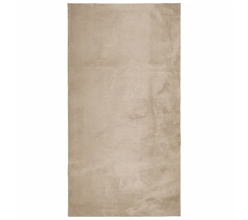 Tapis Huarte À Poils Courts Doux Et Lavable Sable 60x110 Cm