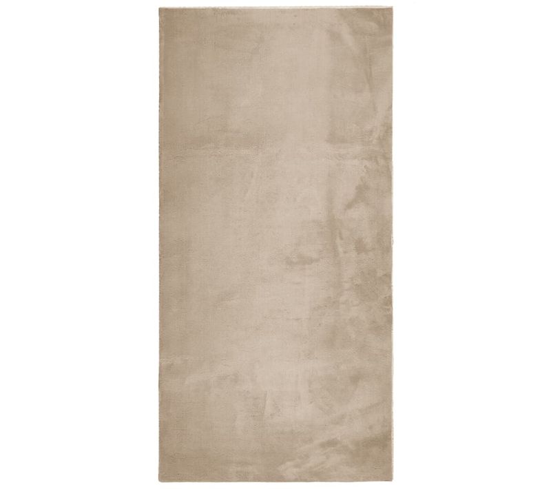 Tapis Huarte À Poils Courts Doux Et Lavable Sable 100x200 Cm