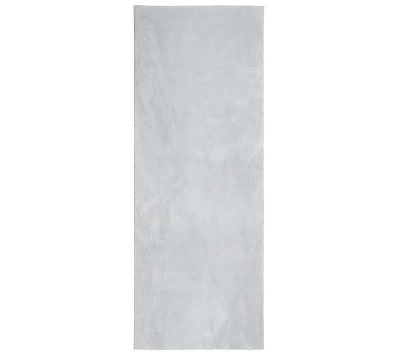 Tapis Huarte À Poils Courts Doux Et Lavable Gris 80x200 Cm