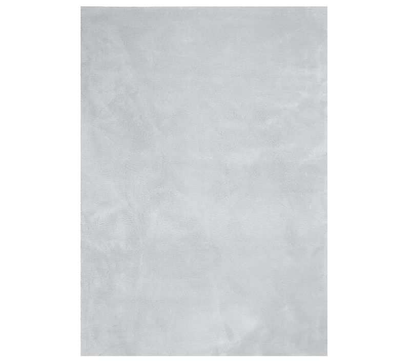 Tapis Huarte À Poils Courts Doux Et Lavable Gris 240x340 Cm