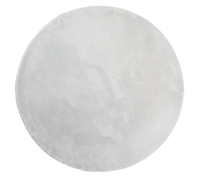 Tapis Huarte À Poils Courts Doux Et Lavable Gris D. 200 Cm