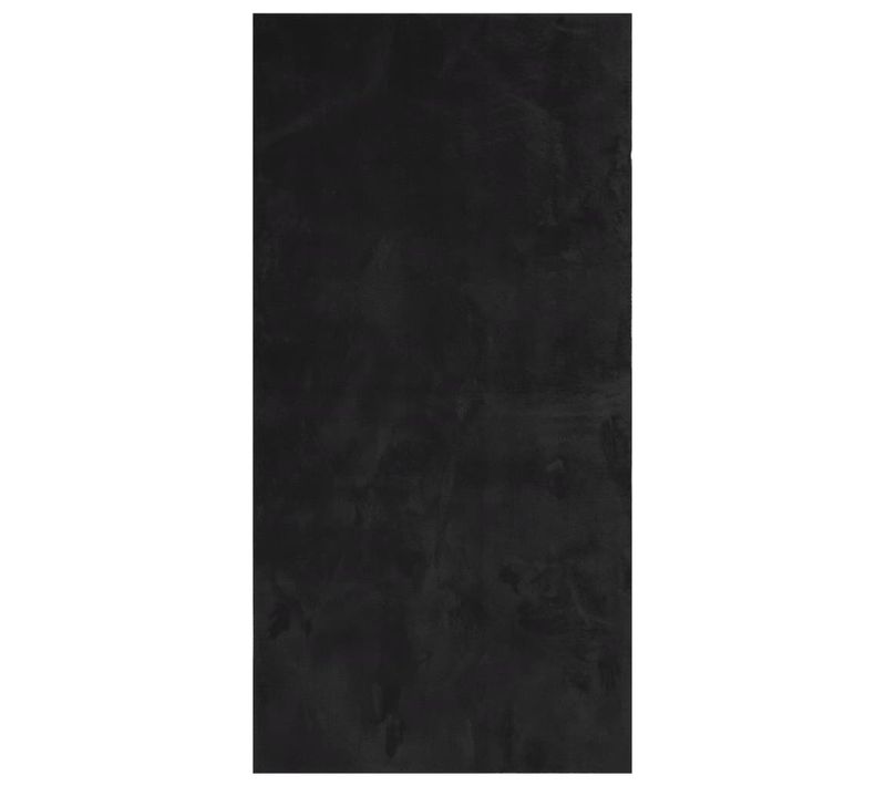 Tapis Huarte À Poils Courts Doux Et Lavable Noir 100x200 Cm