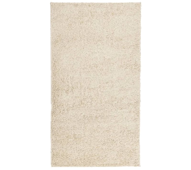 Tapis Shaggy Pamplona Poils Longs Moderne Doré 60x110 Cm