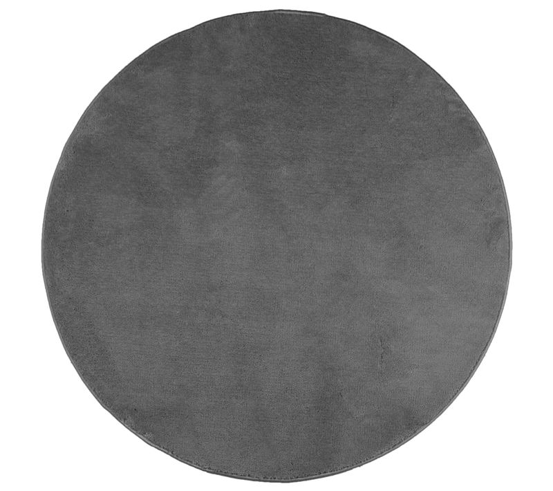 Tapis Oviedo À Poils Courts Anthracite D. 160 Cm