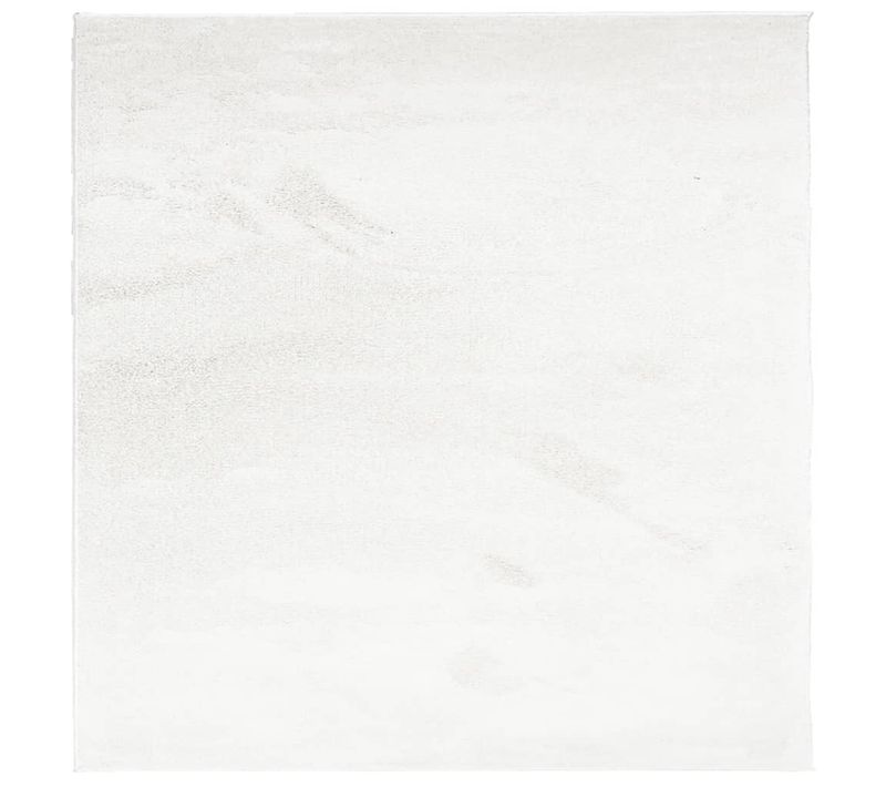 Tapis Oviedo À Poils Courts Crème 120x120 Cm