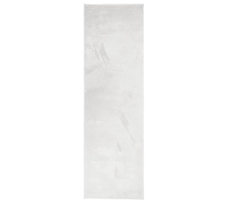 Tapis Oviedo À Poils Courts Gris 80x250 Cm
