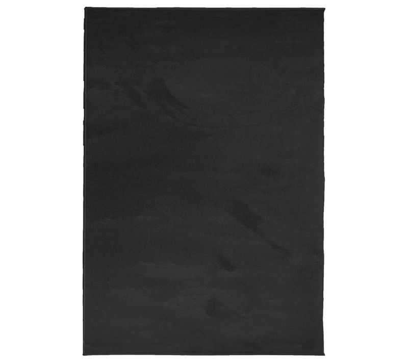 Tapis Oviedo À Poils Courts Noir 140x200 Cm