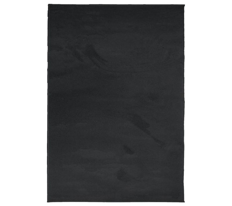 Tapis Oviedo À Poils Courts Noir 160x230 Cm