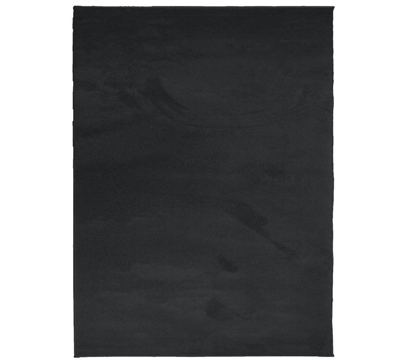 Tapis Oviedo À Poils Courts Noir 240x340 Cm