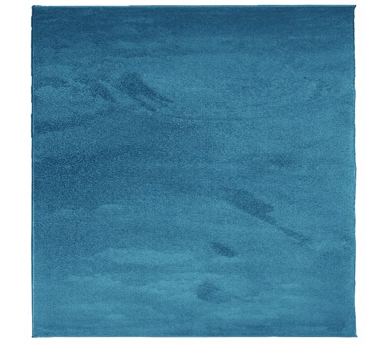 Tapis Oviedo À Poils Courts Turquoise 120x120 Cm