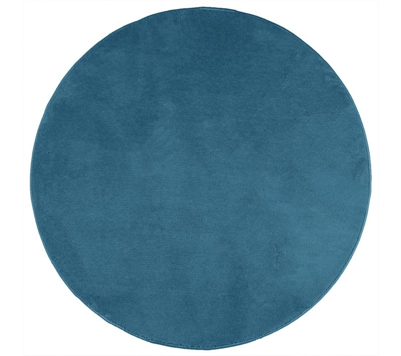 Tapis Oviedo À Poils Courts Turquoise D. 160 Cm
