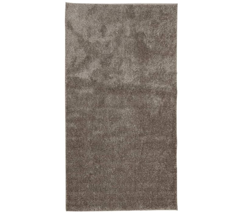 Tapis Istan À Poils Longs Aspect Brillant Gris 80x150 Cm