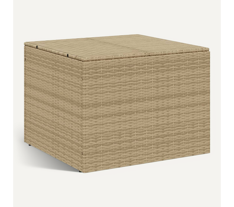 Coffre De Jardin Mélange Beige 291l Résine Tressée