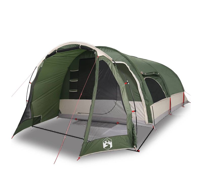 Tente Familiale Tunnel 8 Personnes Vert Imperméable