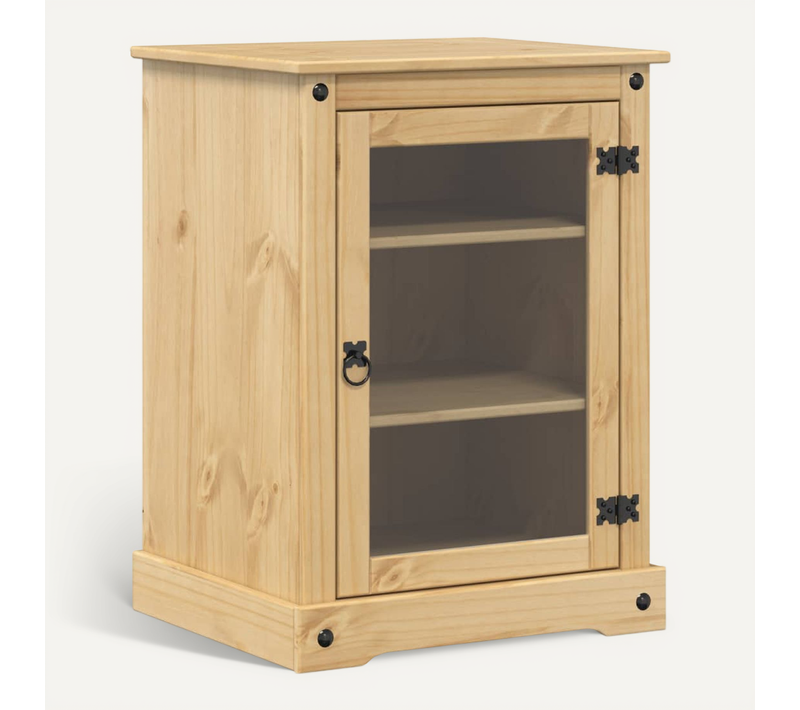 Meuble Hifi Corona 60x50x82 Cm Bois De Pin Massif