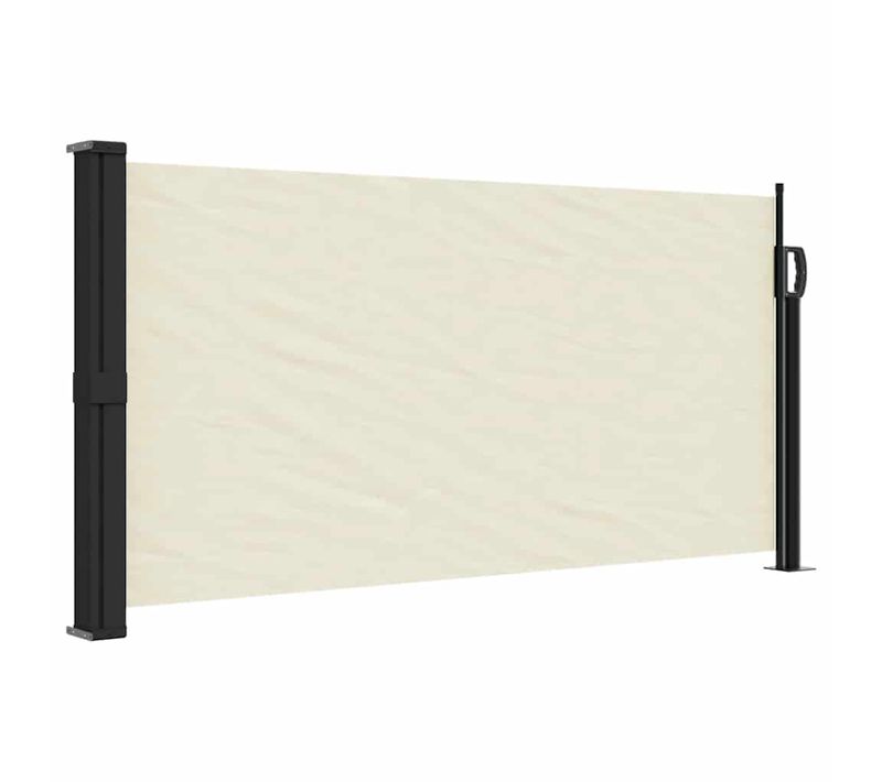 Auvent Latéral Rétractable Crème 100x500 Cm