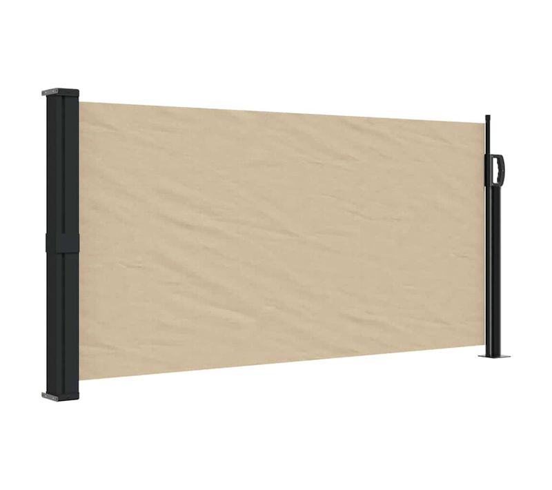 Auvent Latéral Rétractable Beige 100x500 Cm