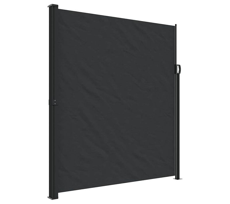 Auvent Latéral Rétractable Noir 220x500 Cm