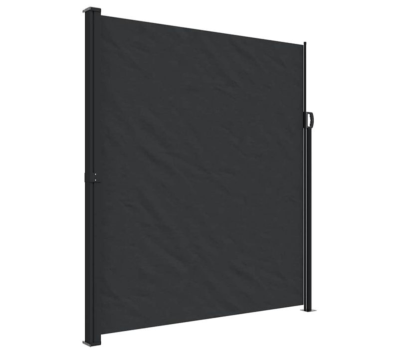 Auvent Latéral Rétractable Noir 220x600 Cm