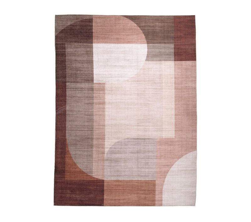 Tapis D'extérieur Abstrait - Groovy Shapes Crème/terracotta - Rectangle - 200x290 Cm