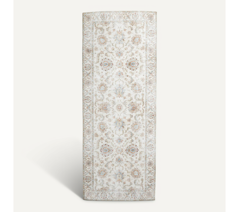 Tapis De Couloir Lavable - Domingo Oriental Blanc - Rectangle - 80x250 Cm