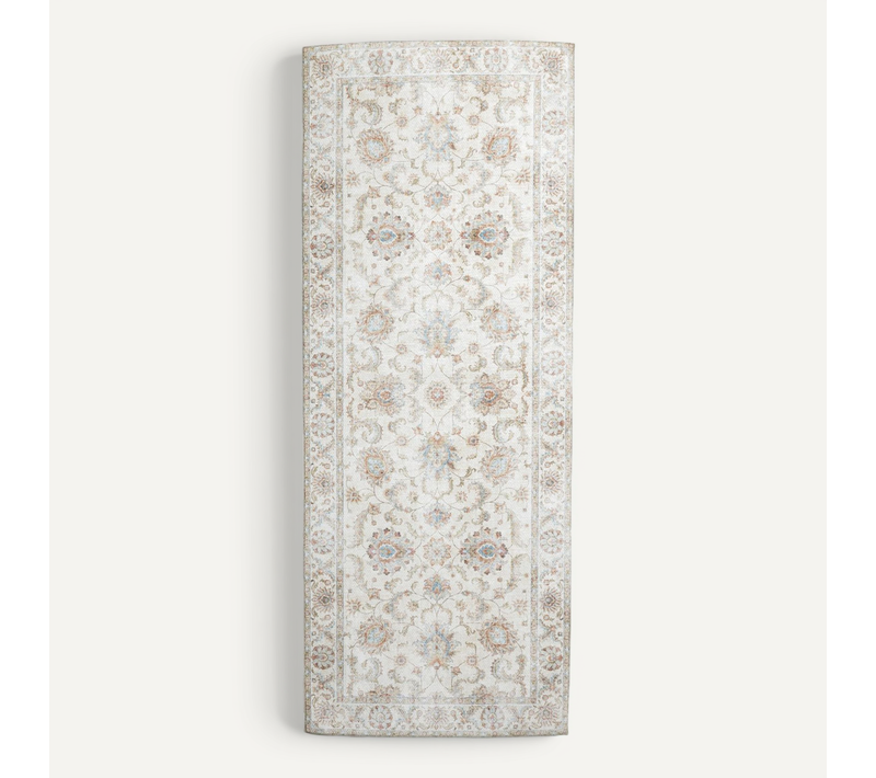 Tapis De Couloir Lavable - Domingo Oriental Blanc - Rectangle - 80x300 Cm