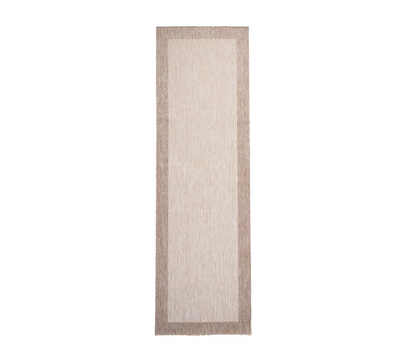 Tapis De Balcon - Sierra Border Crème/beige - Rectangle - 80x180 Cm