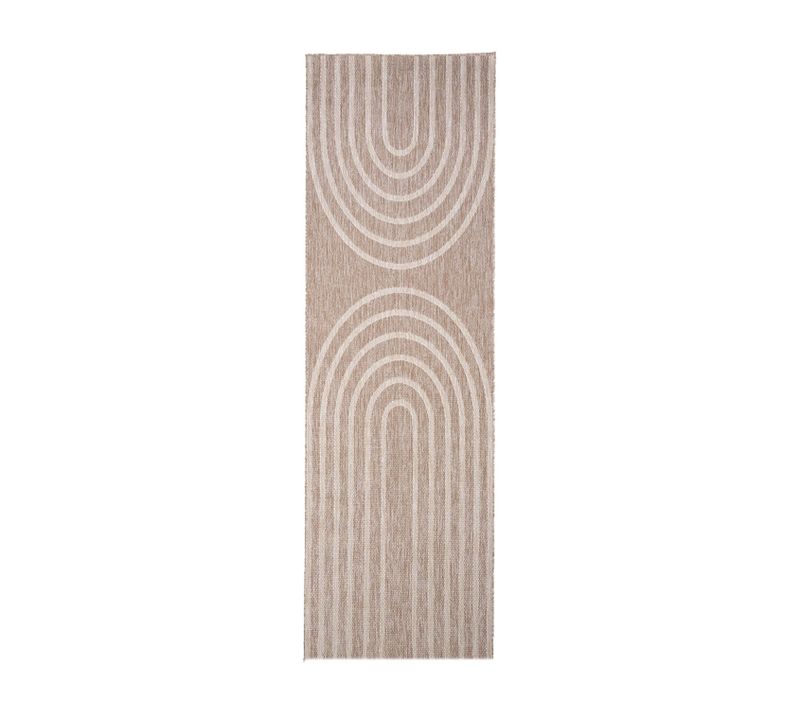 Tapis De Balcon - Sierra Arches Beige/crème - Rectangle - 80x180 Cm