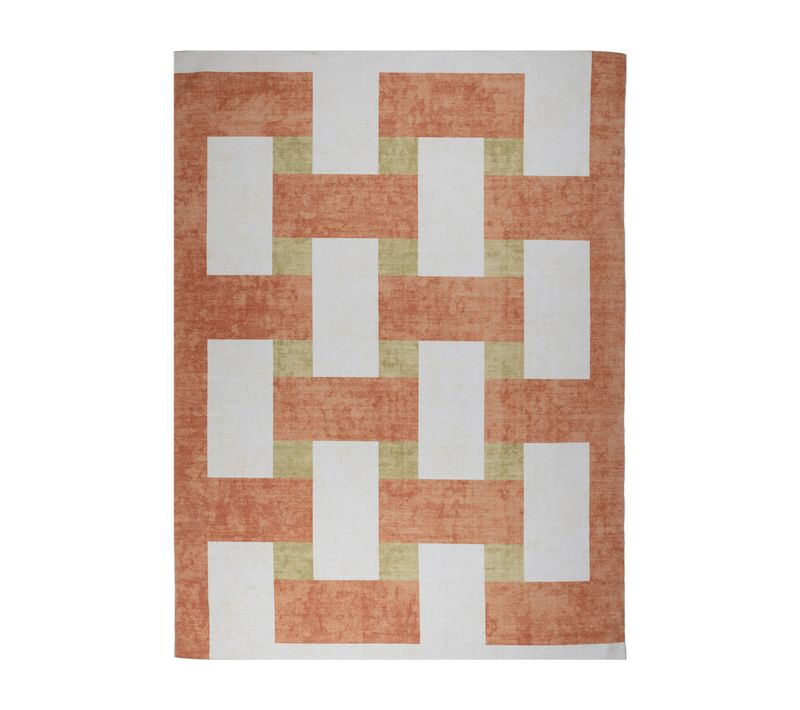 Tapis D'intérieur Et D'extérieur Rétro - Pop Lines Terra - Rectangle - 80x150 Cm