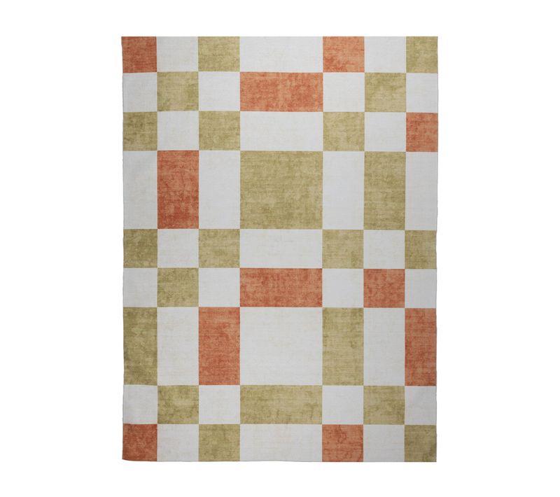 Tapis D'intérieur Et D'extérieur Rétro - Pop Cubes Terra - Rectangle - 200x290 Cm