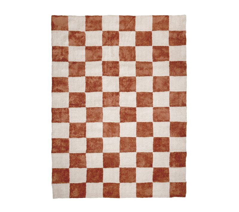 Tapis à Damier - Blox Terracotta - Rectangle - 200x290 Cm