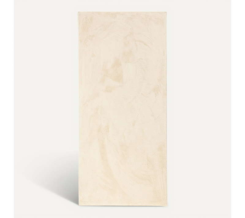 Tapis De Couloir Doux à Poils Courts - Cozy Crème - Rectangle - 80x300cm