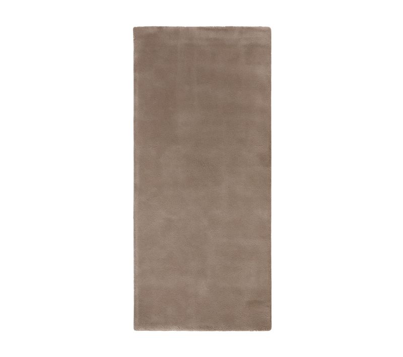 Tapis De Couloir Doux à Poils Courts - Cozy Taupe - Rectangle - 80x180cm