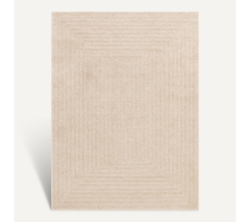 Tapis Scandinave - Lova Frames Beige - Rectangle - 80x150 Cm