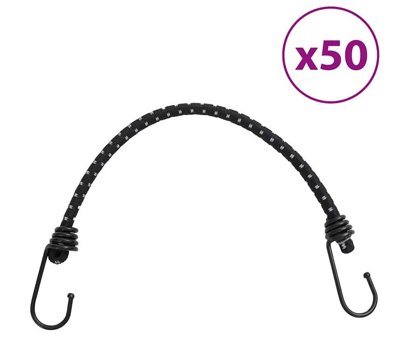 Cordes Élastiques Avec Bandes Réfléchissantes Et Crochets 50pcs