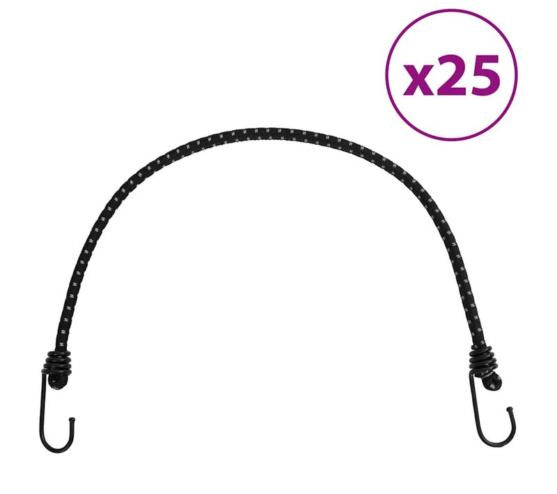 Cordes élastiques Avec Bandes Réfléchissantes Et Crochets 25pcs
