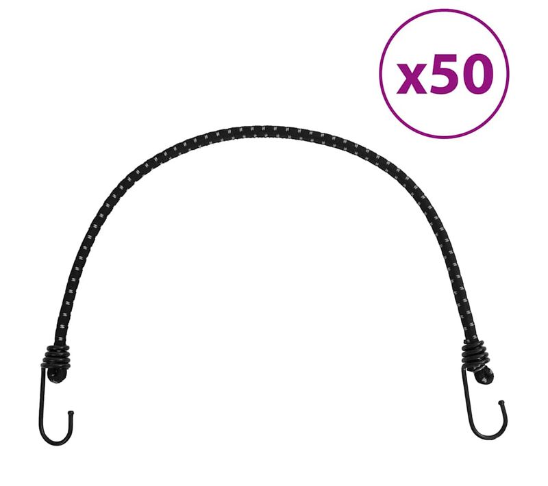 Cordes Élastiques Avec Bandes Réfléchissantes Et Crochets 50pcs